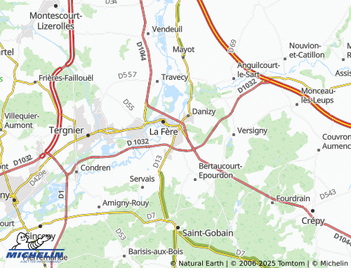 MICHELIN Charmes map - ViaMichelin