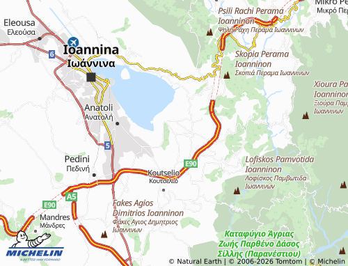 MICHELIN Kastritsa map - ViaMichelin