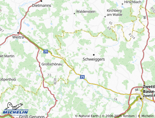 Carte MICHELIN Schwarzenbach - ViaMichelin