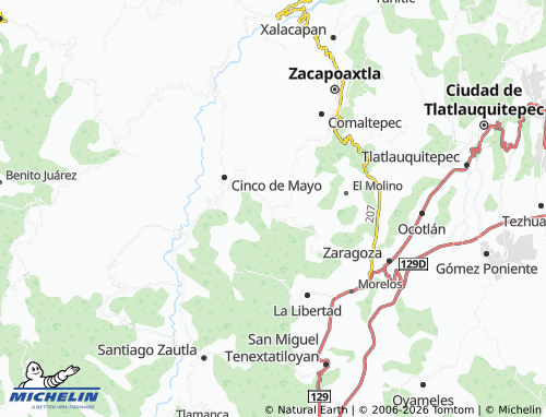 MICHELIN-Landkarte Jilotepec Localidad - ViaMichelin
