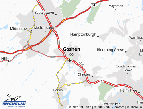 Carte MICHELIN Goshen - ViaMichelin