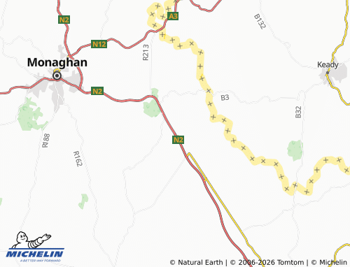 MICHELIN-Landkarte Clontibret - ViaMichelin