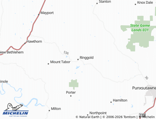 Carte MICHELIN Ringgold - ViaMichelin