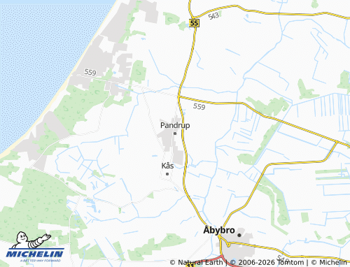 Mappa MICHELIN Pandrup - ViaMichelin