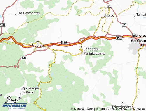 MICHELIN Huajúmbaro map - ViaMichelin