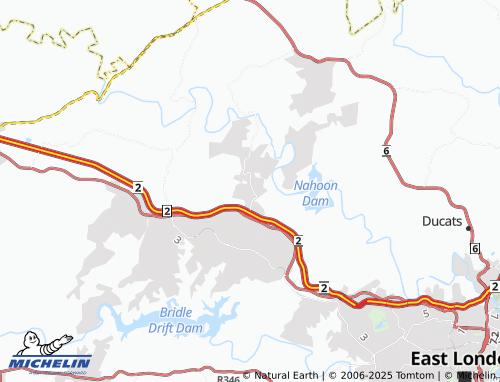 MICHELIN Eluxolweni SP map - ViaMichelin