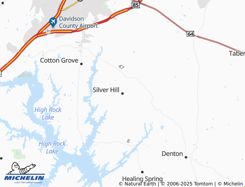 MICHELIN Silver Hill map - ViaMichelin