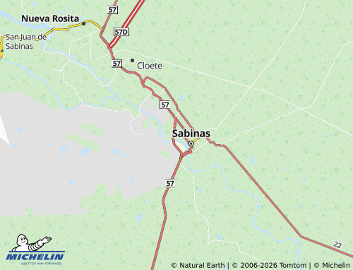 Mapa MICHELIN Flores Magón - ViaMichelin