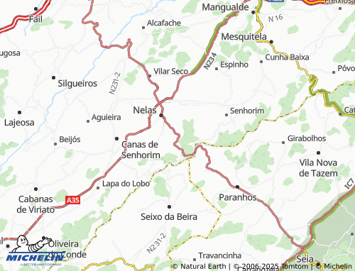 Kaart MICHELIN Póvoa da Rocada - ViaMichelin