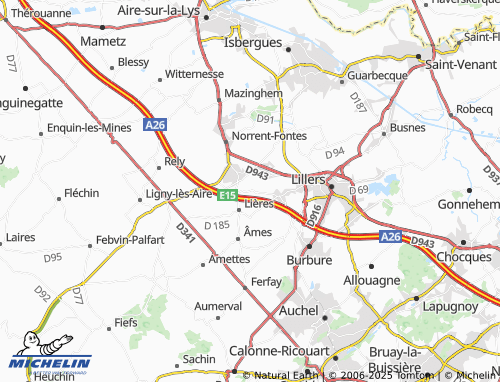 MICHELIN-Landkarte Lespesses - ViaMichelin