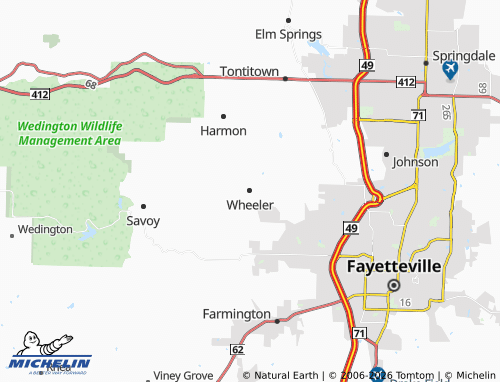 Mappa MICHELIN Wheeler - ViaMichelin