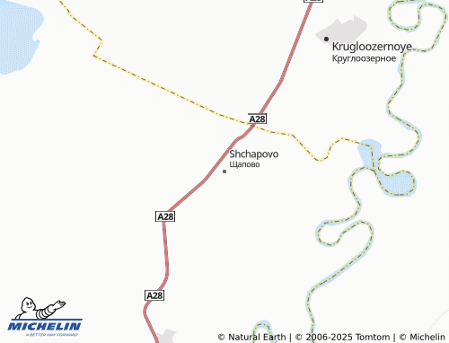 MICHELIN Shchapovo map - ViaMichelin
