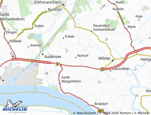 MICHELIN Nortorf map - ViaMichelin