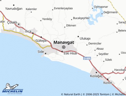 MICHELIN Aşağı Hisar map - ViaMichelin