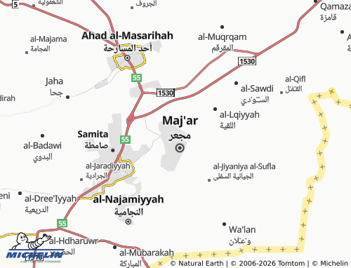 MICHELIN-Landkarte al-Jadhia - ViaMichelin