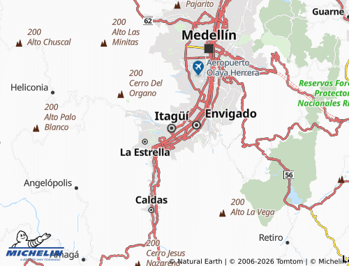 Carte MICHELIN San José - ViaMichelin