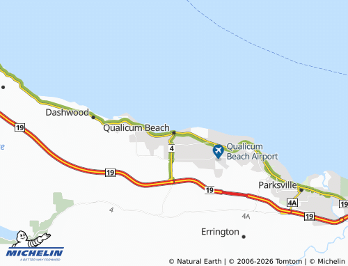 Carte MICHELIN Qualicum Beach - ViaMichelin