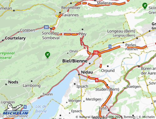 Carte MICHELIN Evilard - ViaMichelin