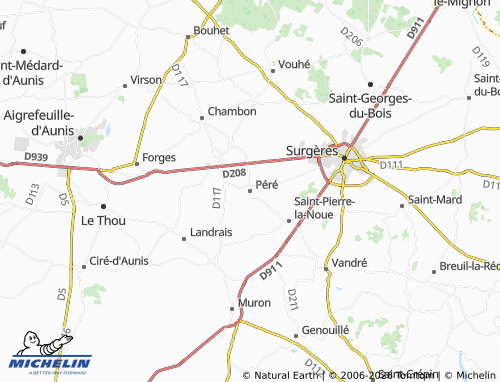 Mapa MICHELIN Péré - ViaMichelin