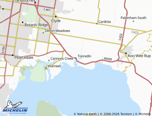 Mappa MICHELIN Tooradin - ViaMichelin