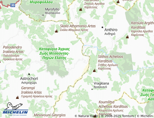 MICHELIN Piges map - ViaMichelin