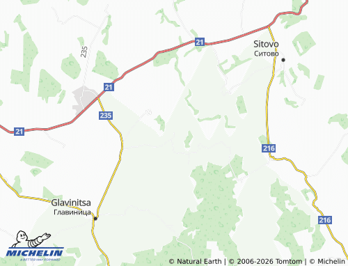 Mapa MICHELIN Suhodol - ViaMichelin