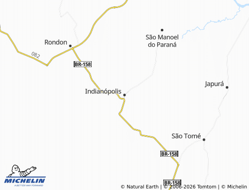 MICHELIN Indianópolis map - ViaMichelin