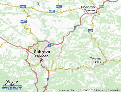 MICHELIN Kopcheliite map - ViaMichelin