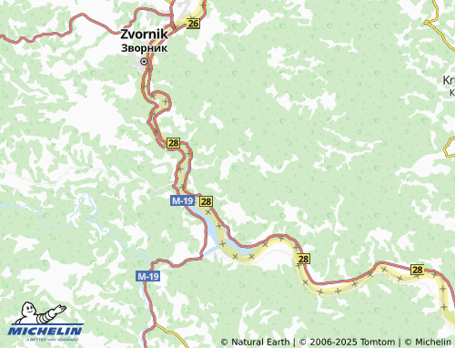 MICHELIN Donja Trešnjica map - ViaMichelin