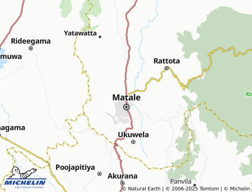 MICHELIN Mandandawela map - ViaMichelin