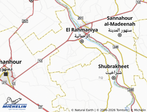 Mapa MICHELIN al-'Abreeqja - ViaMichelin