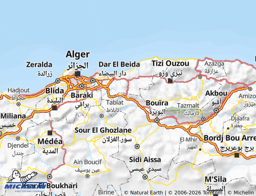 Carte MICHELIN Lakhdaria - ViaMichelin