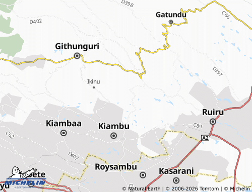 MICHELIN Riuki map - ViaMichelin