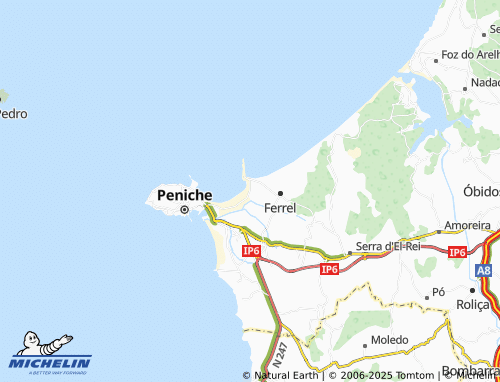 MICHELIN Areias map - ViaMichelin