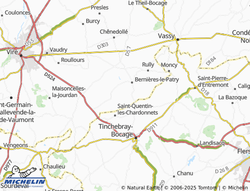 MICHELIN Carpiquet map - ViaMichelin