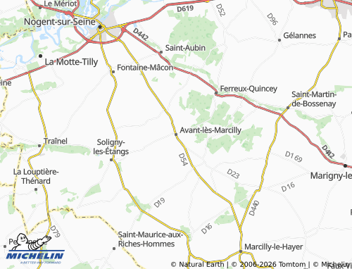 Mapa MICHELIN Avant-lès-Marcilly - ViaMichelin