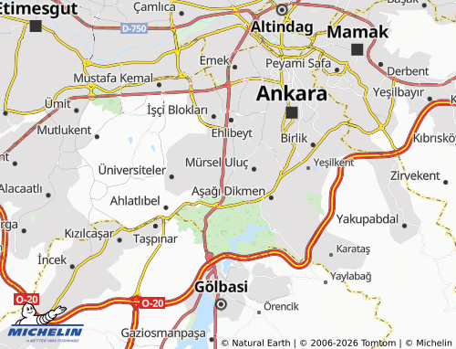 MICHELIN Akpınar map - ViaMichelin