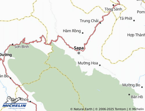 MICHELIN Hoàng Liên map - ViaMichelin