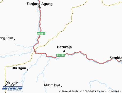 MICHELIN Gunung Liwat map - ViaMichelin