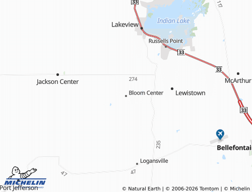 Mapa MICHELIN Bloom Center - ViaMichelin