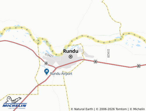 MICHELIN-Landkarte Rundu Extension 7 - ViaMichelin