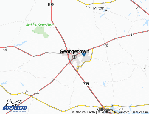 Mapa MICHELIN Georgetown - ViaMichelin