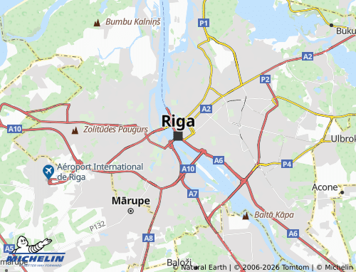 Mapa MICHELIN Riga - ViaMichelin