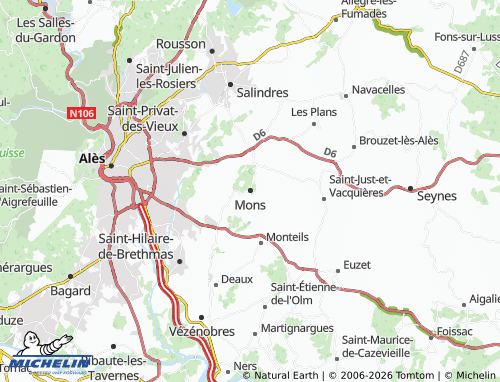 Mappa MICHELIN Mons - ViaMichelin