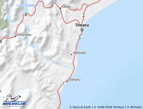 MICHELIN-Landkarte Waimate - ViaMichelin