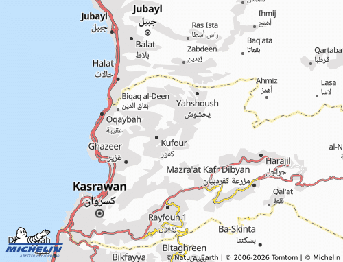 Mapa MICHELIN al-Gheenah - ViaMichelin