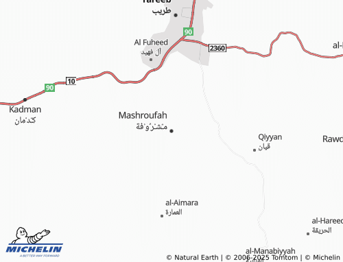 MICHELIN Mashrufah map - ViaMichelin