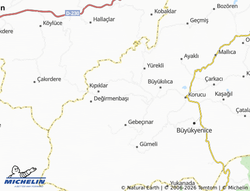 MICHELIN Çelimler map - ViaMichelin