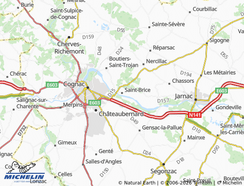 Mapa MICHELIN Saint-Brice - ViaMichelin