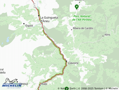 MICHELIN Estarón map - ViaMichelin